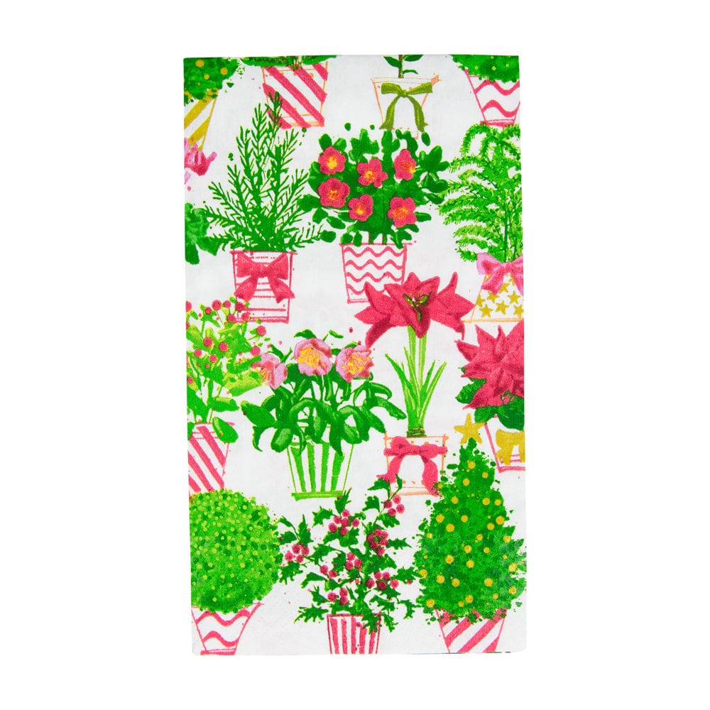 Christmas Flower Market Guest Towel Napkins