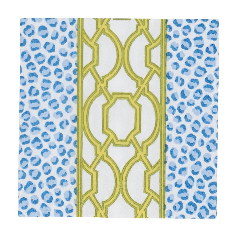 Knots & Spots Blue/Green Cocktail Napkins