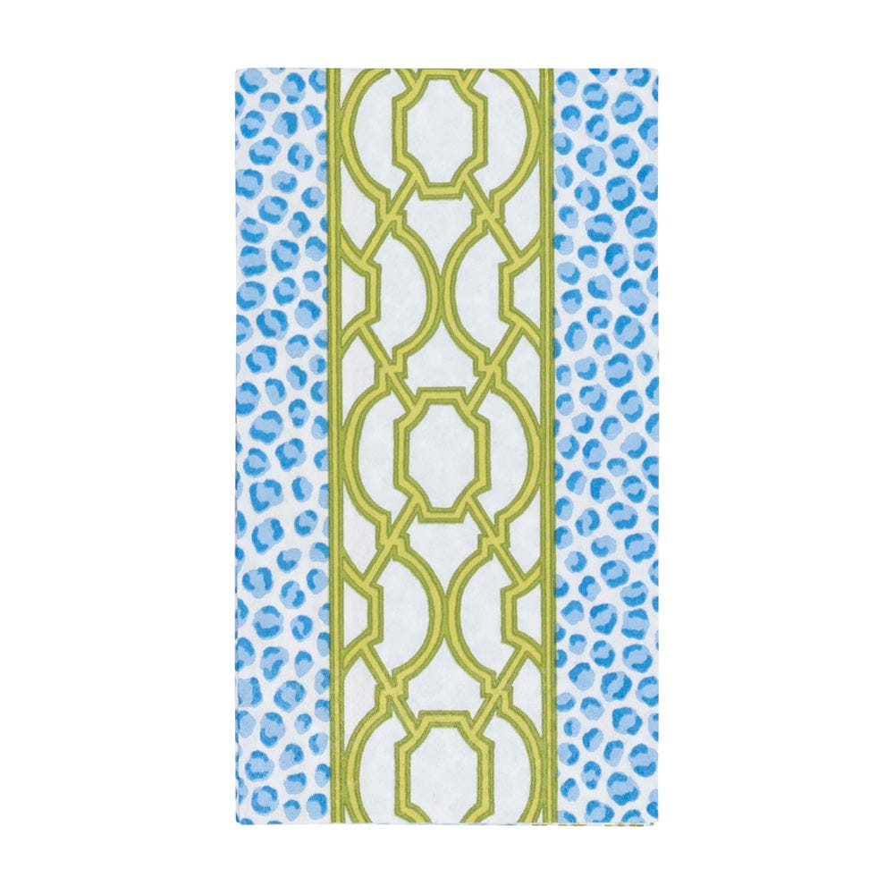 Knots and Spots Blue/Green Guest Towels
