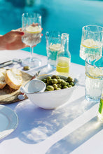 Load image into Gallery viewer, Lastra White Two-Part Olive Bowl
