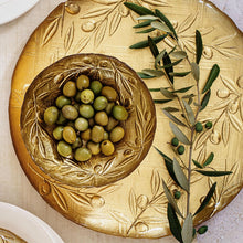 Load image into Gallery viewer, Moon Glass Olive Round Platter
