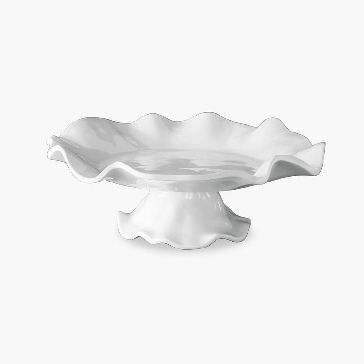 Vida Havana Pedestal Cake Plate-White : Large