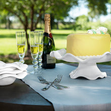 Load image into Gallery viewer, Vida Havana Pedestal Cake Plate White
