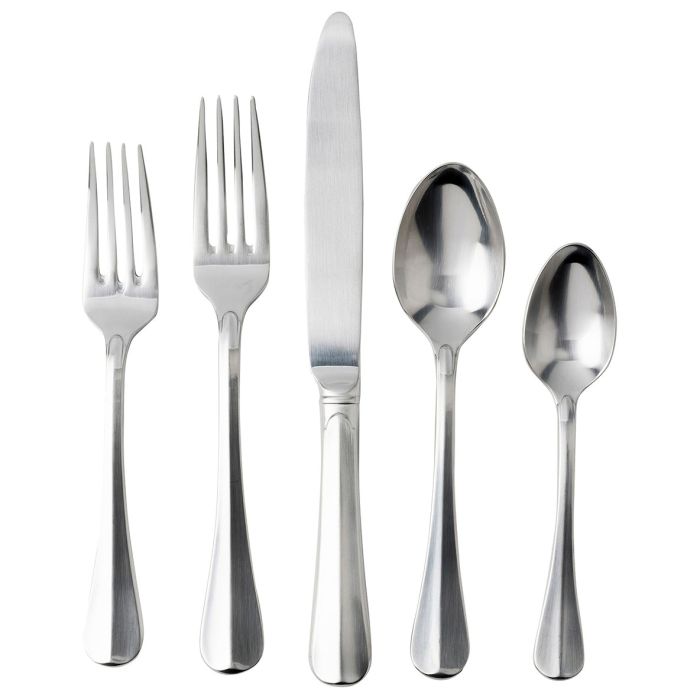 Bistro 5-Piece Flatware Place Setting -Bright Satin