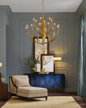 Load image into Gallery viewer, Menefee Large Gold Chandelier
