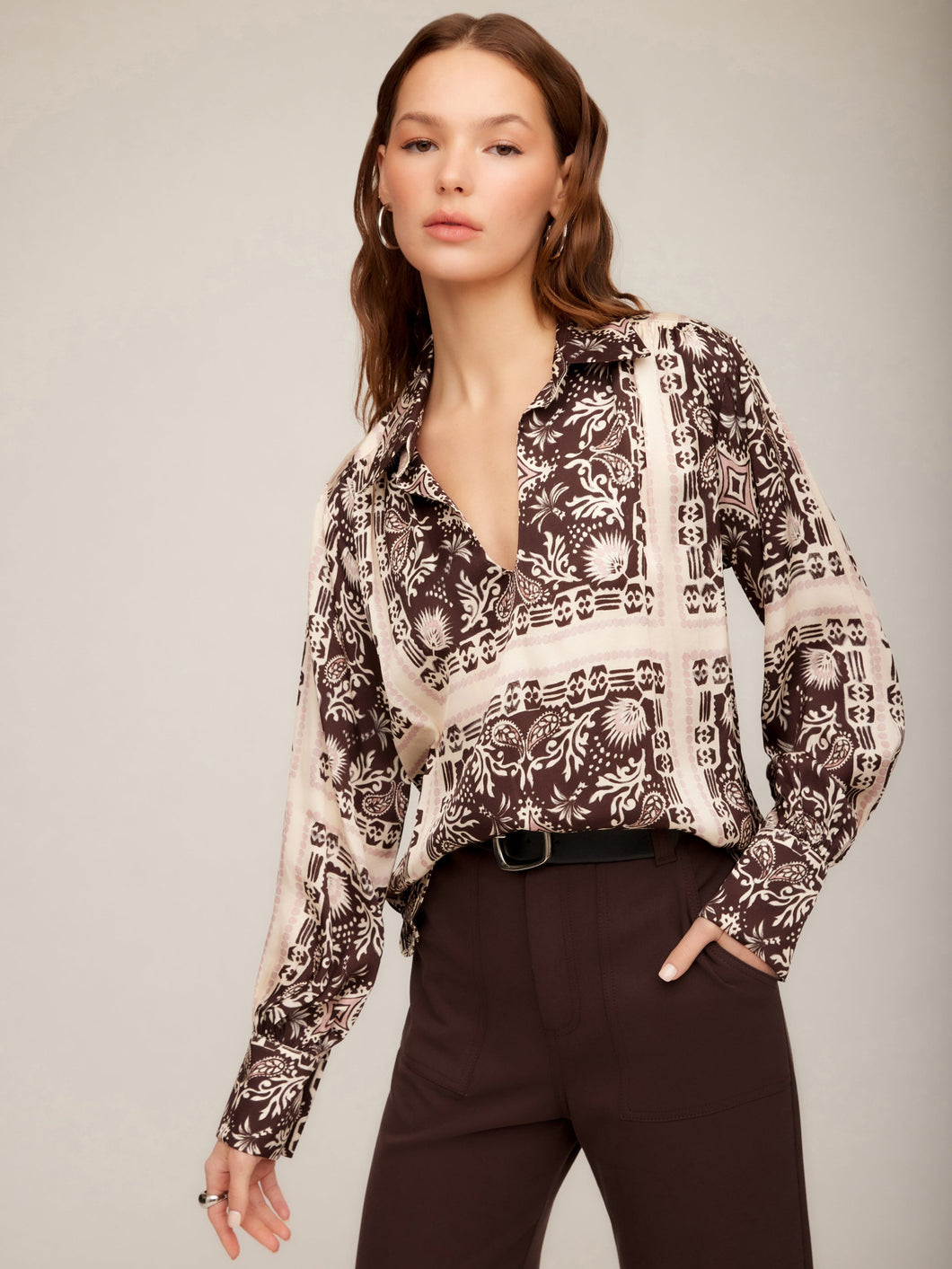 Tess Half Placket Shirt