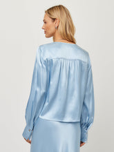 Load image into Gallery viewer, Jackie Shirred Top in Glacier
