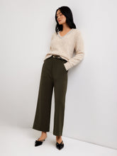 Load image into Gallery viewer, Ash Embellished V-Neck Sweater - Oatmeal
