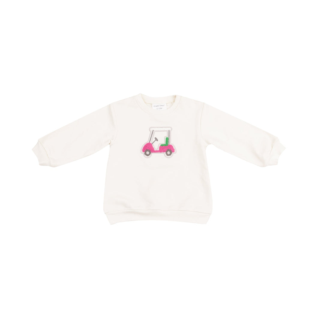 Oversize Sweatshirt with Applique - Golf Cart