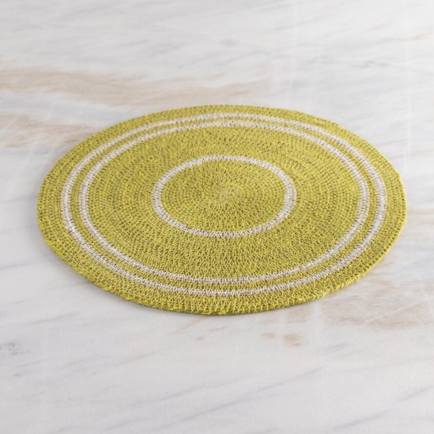 Hydra Placemat- Chartreuse S/4