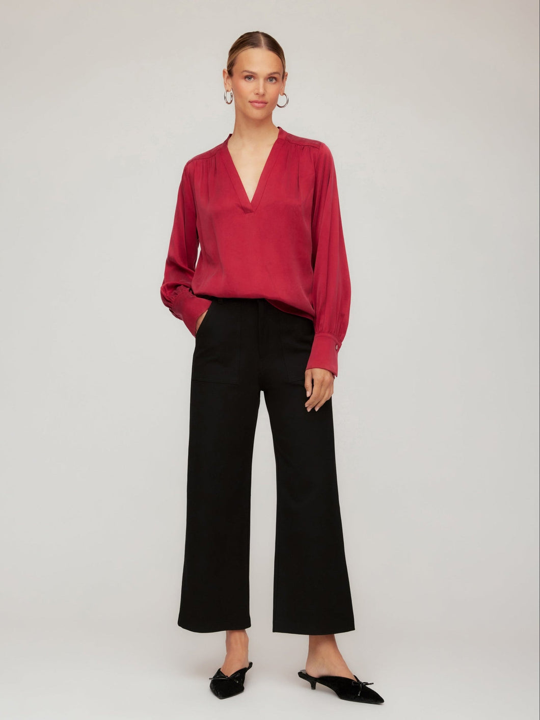 Rylee Cropped Pants - Black
