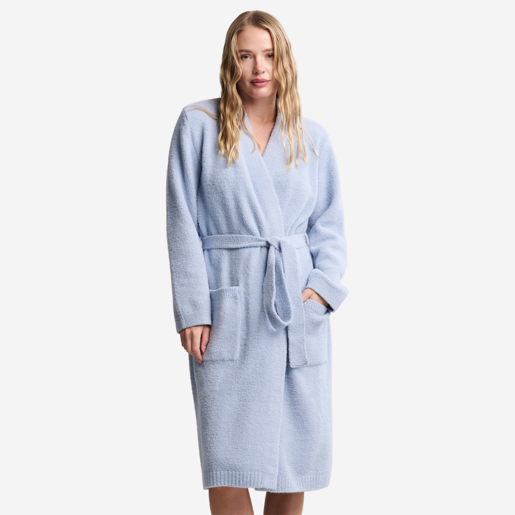 Barefoot Dreams CozyChic Luxe Robe - Snow Drop