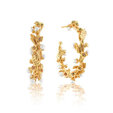 Load image into Gallery viewer, Meadow Grande Hoop Earrings - Pearl
