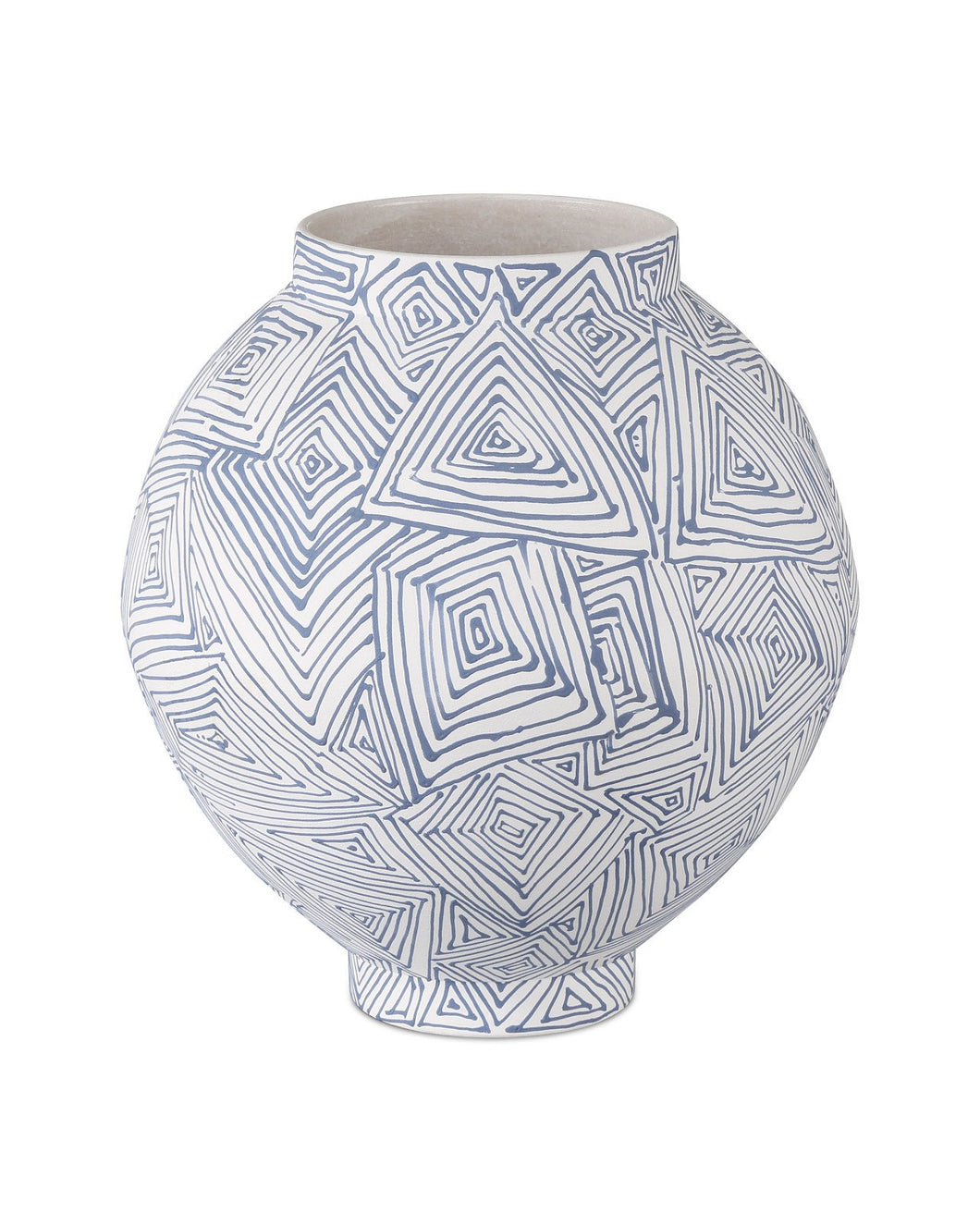 Blue Zag Large Vase