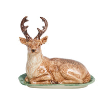 Load image into Gallery viewer, Forest Walk Stag Butter Dish - Multi

