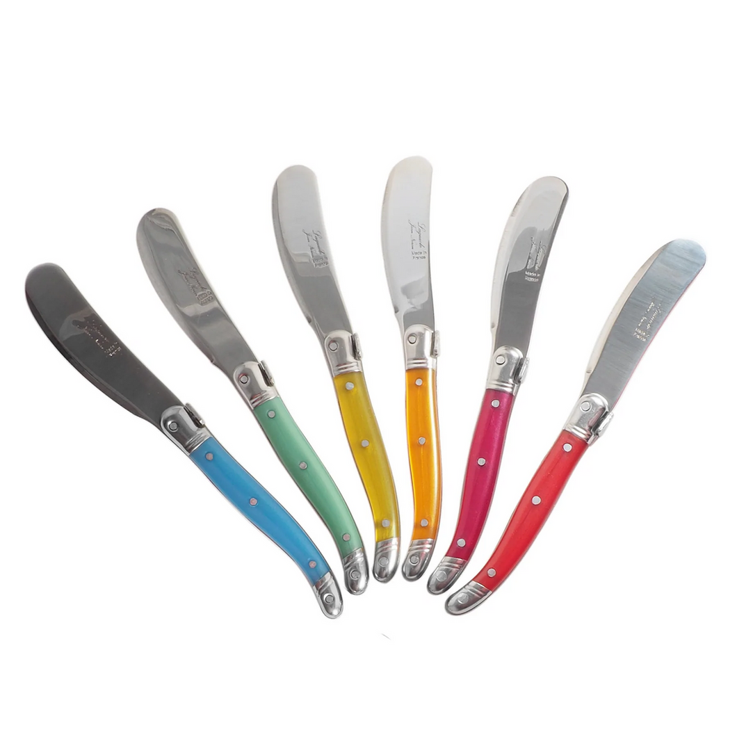 Laguiole Rainbow Mini Cheese Spreaders
