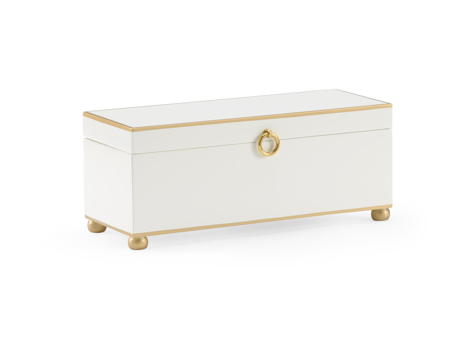 Cream Rectangular Box Rectangular Box - Cream – Angela Woods Interiors