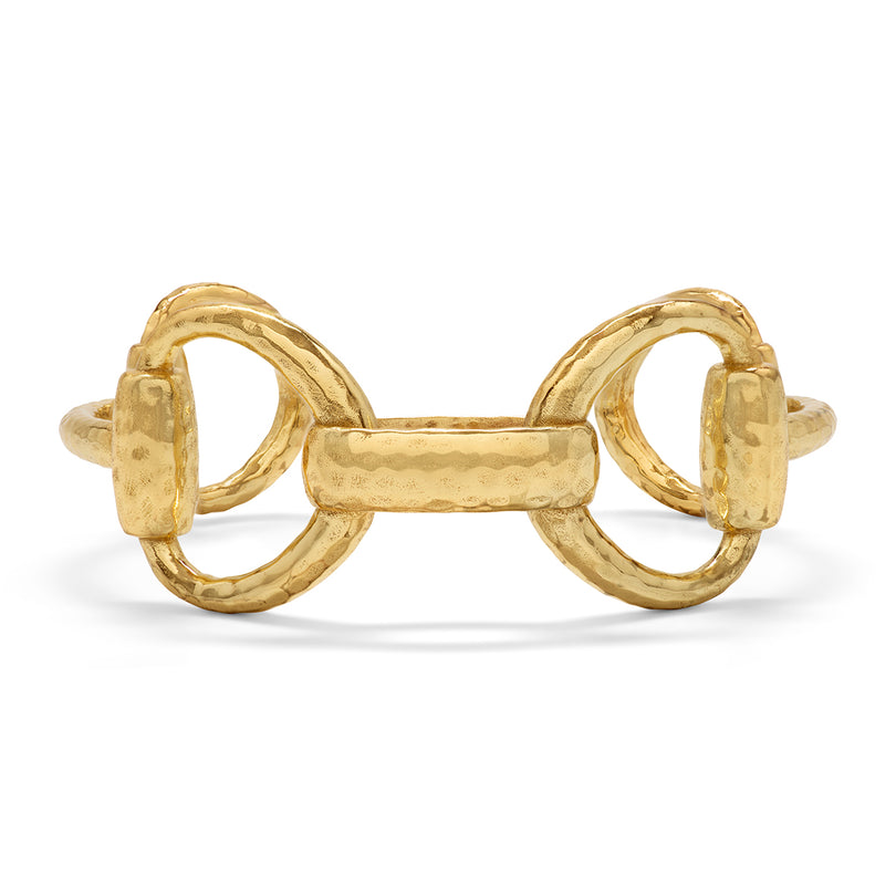 Equestrian Snaffle Bit Cuff - Gold