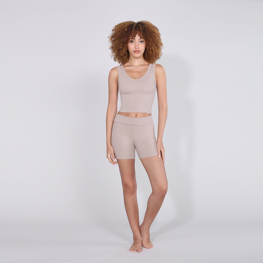 Bra:30 - Rib V-Neck Crop