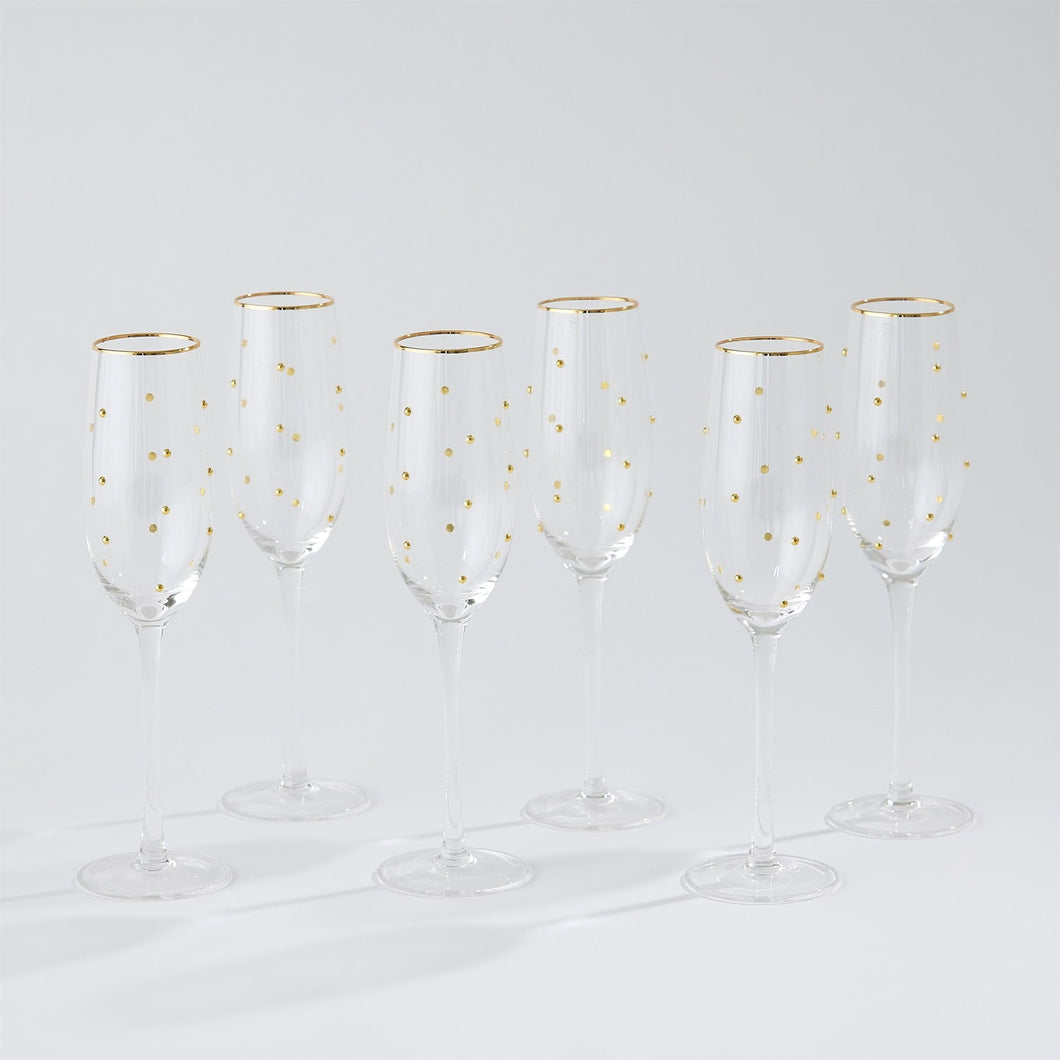 Celebration Champagne Glasses  S/ 6