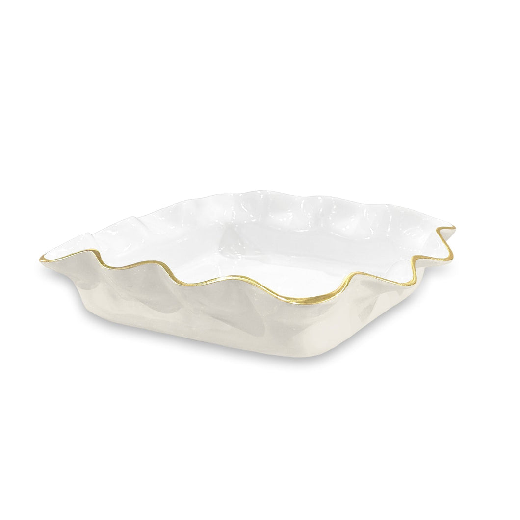 ENCANTO Carola Square Casserole Holder (Cream and White)