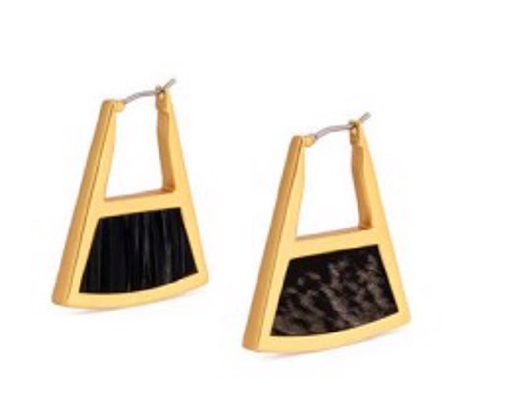 Emma Double-Sided Triangle Hoop Earrings