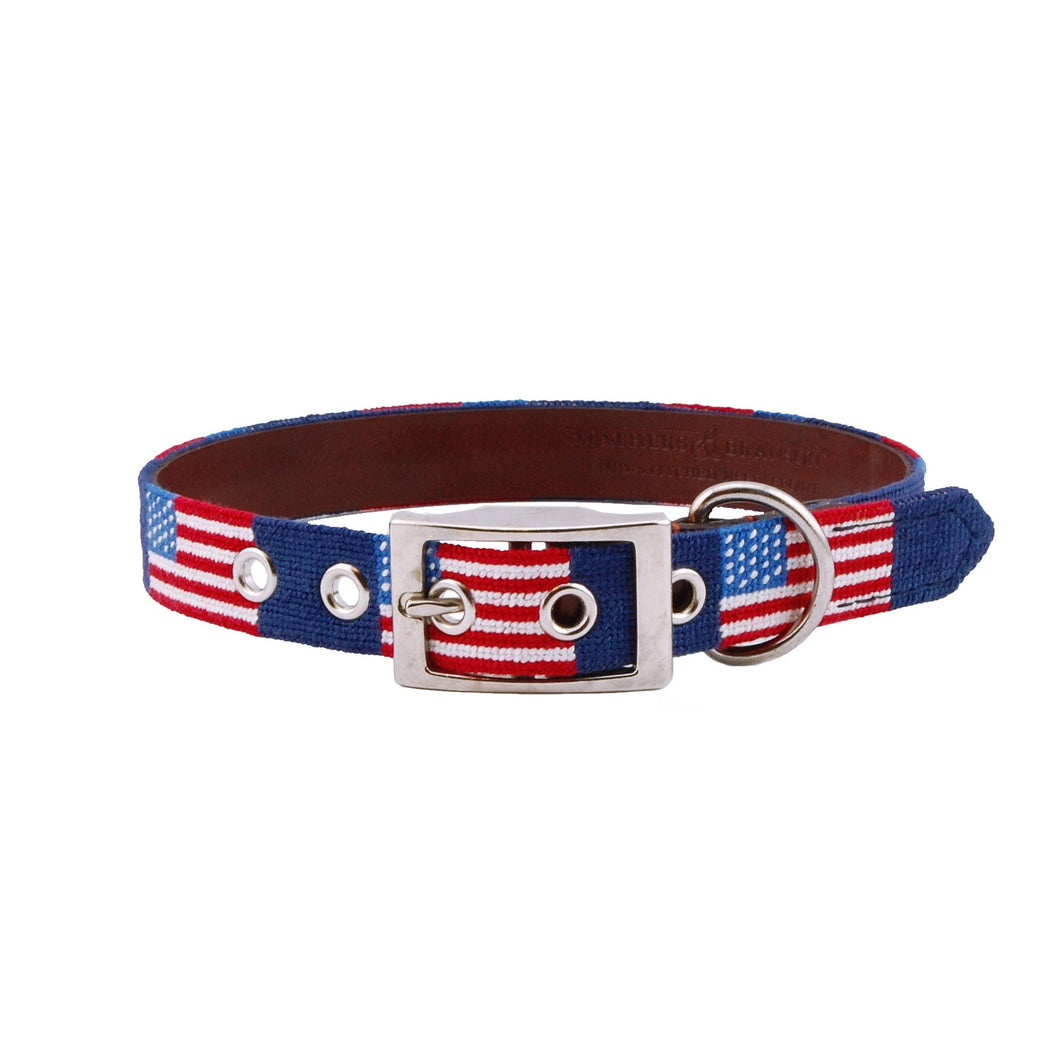 American Flag Dog Collar - Classic Navy