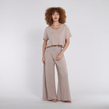 Load image into Gallery viewer, Bra:30 - V-Neck Crop Jersey Tee
