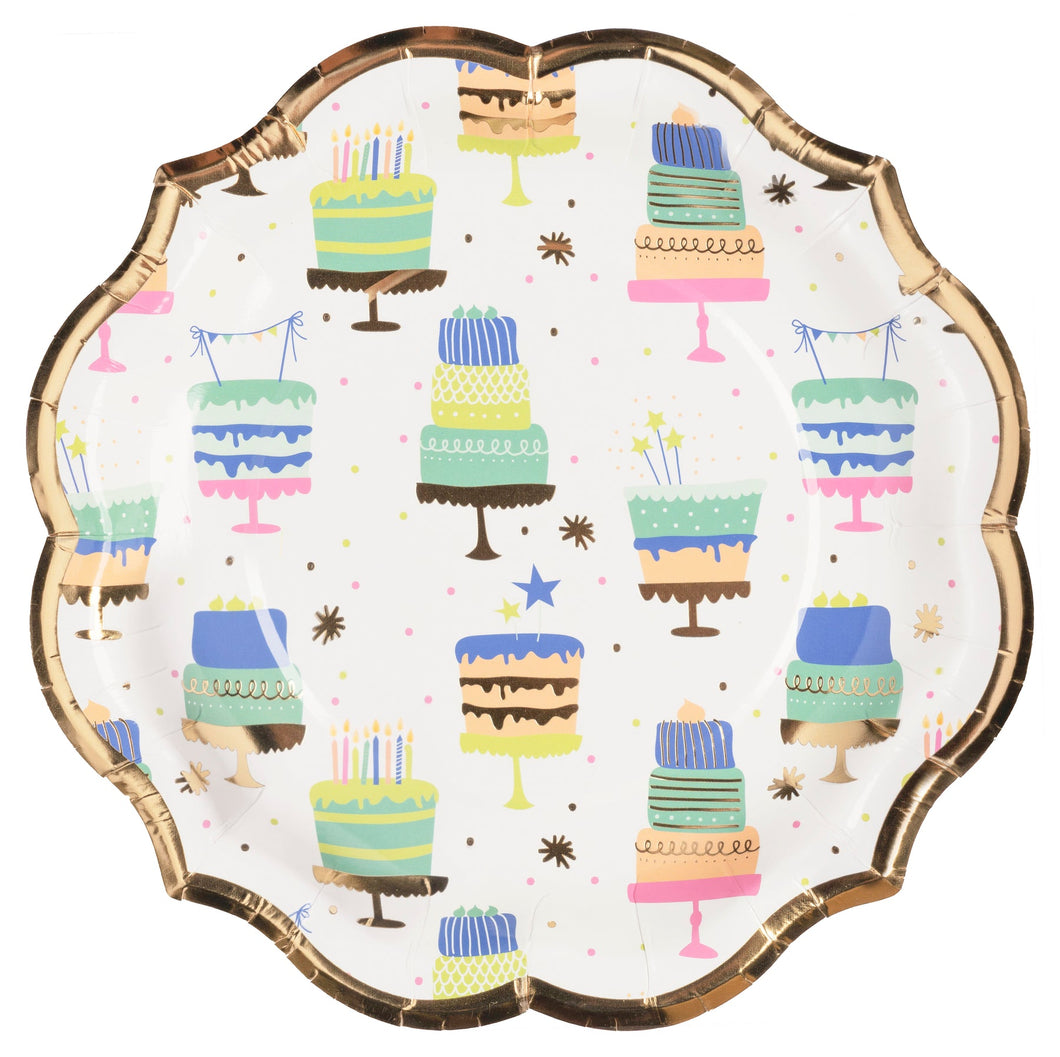 Salad Plate Birthday Candles /8pkg