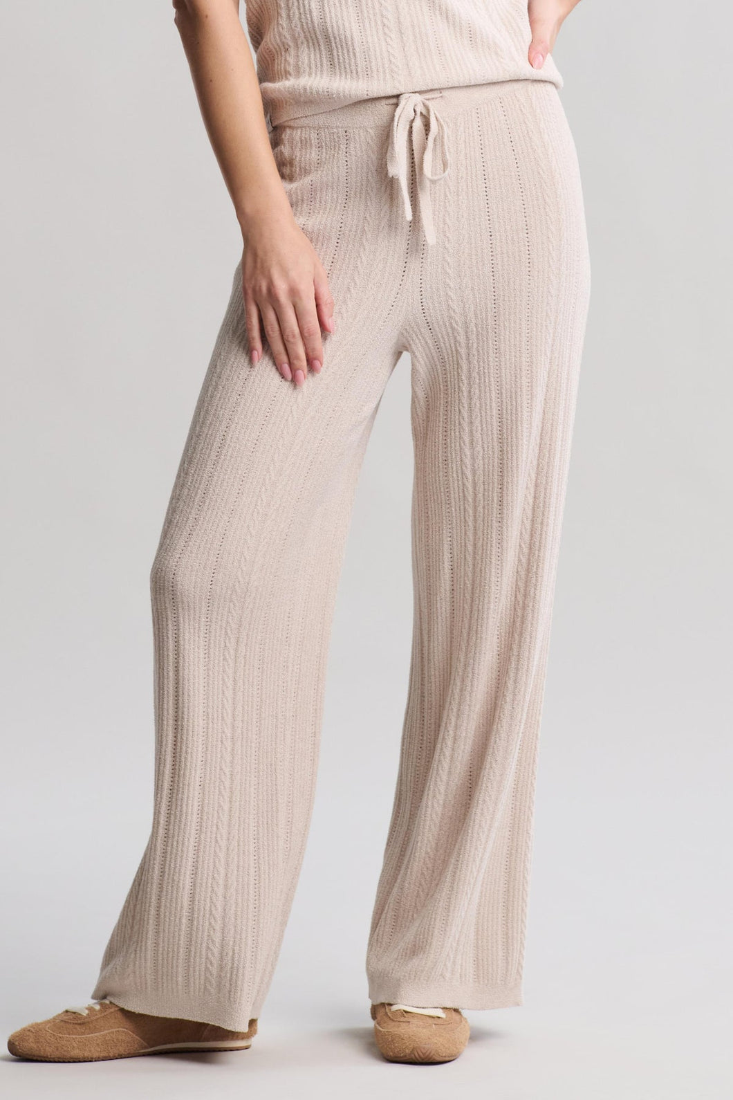CozyChic Ultra Lite® Cable Knit Ankle Pant