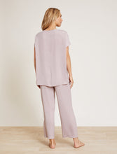 Load image into Gallery viewer, Washed Satin Tee &amp; Cropped Pant Set - Feather
