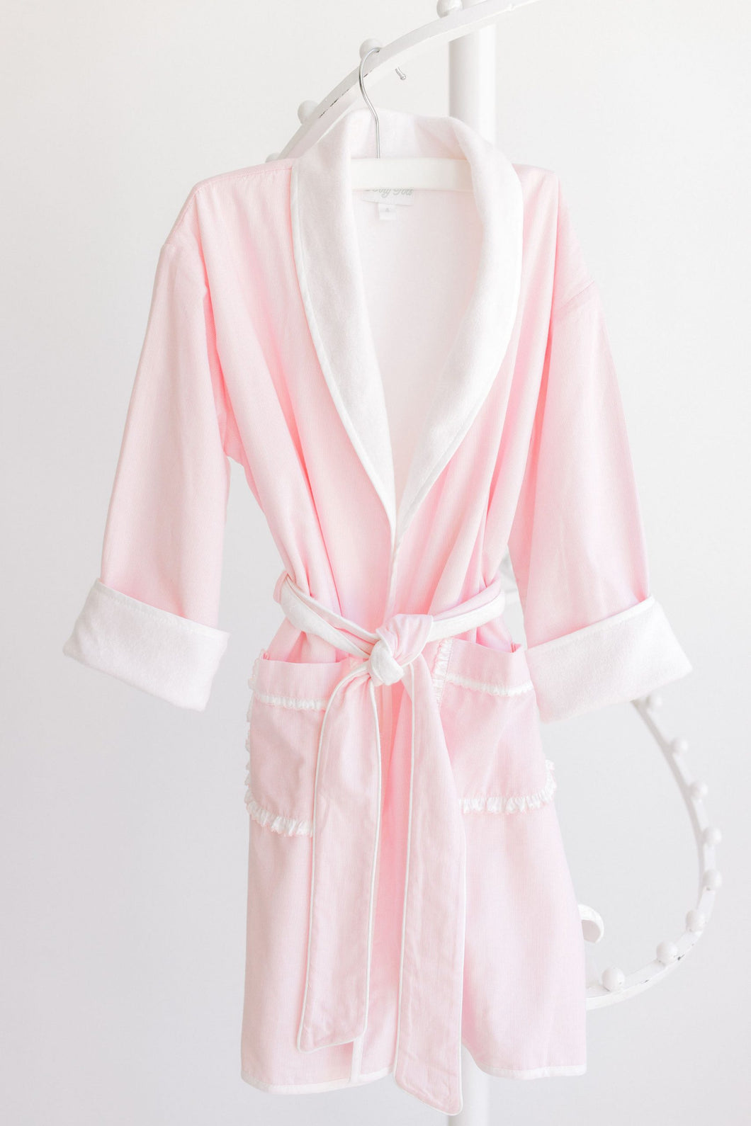 Bathrobe – Pink Pinstripe