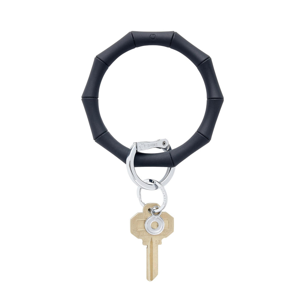 Silicone Big O® Key Ring - Back in Black Bamboo – Angela Woods Interiors