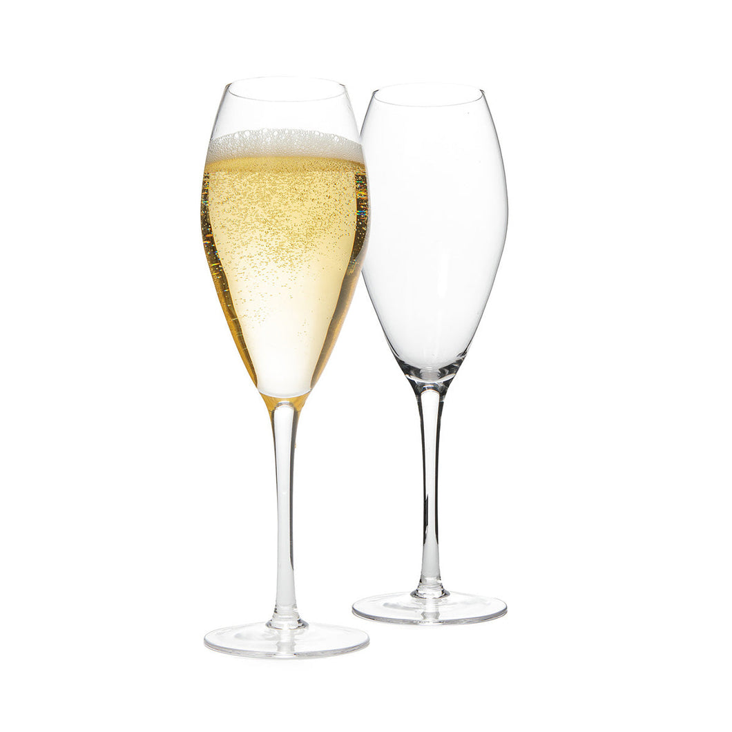 Demi Champagne Flutes S/2