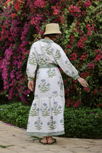 Load image into Gallery viewer, Capri Maxi Dress Blue Flower
