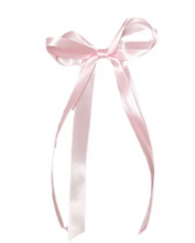 Load image into Gallery viewer, Mini Double Satin Streamer Bow - 3 Colors Available

