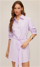 Load image into Gallery viewer, Tatum Shirt Dress - Lavender
