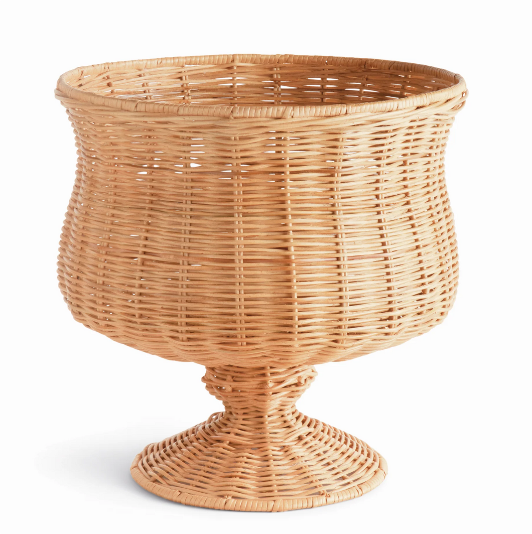 Chesapeake Rattan Footed Urn Wide