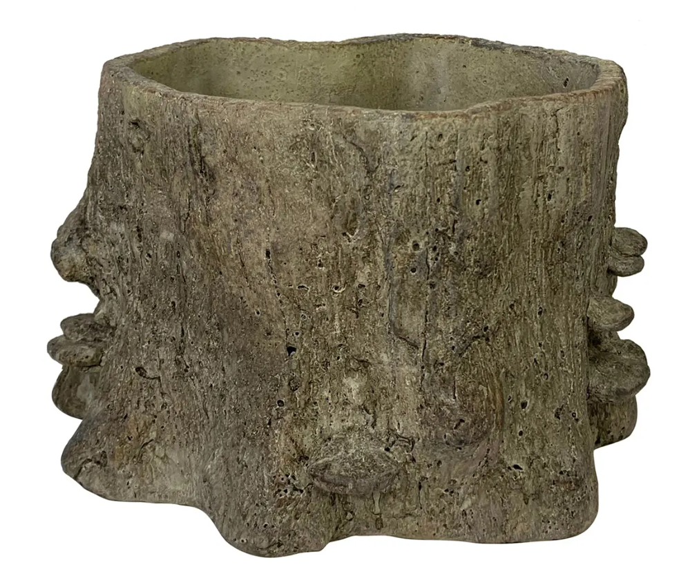 Faux Bois Cement Planter - Large