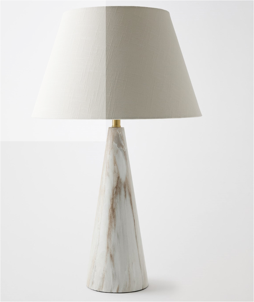 Conical Lamp - Beige