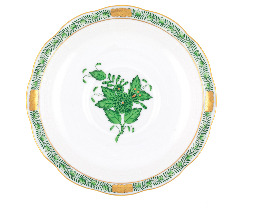 Chinese Bouquet Green Tea Saucer