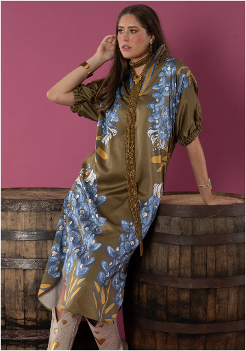 Poppy Caftan - Bluebonnet