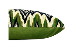 Load image into Gallery viewer, Otis Pillow - Emerald/Navy
