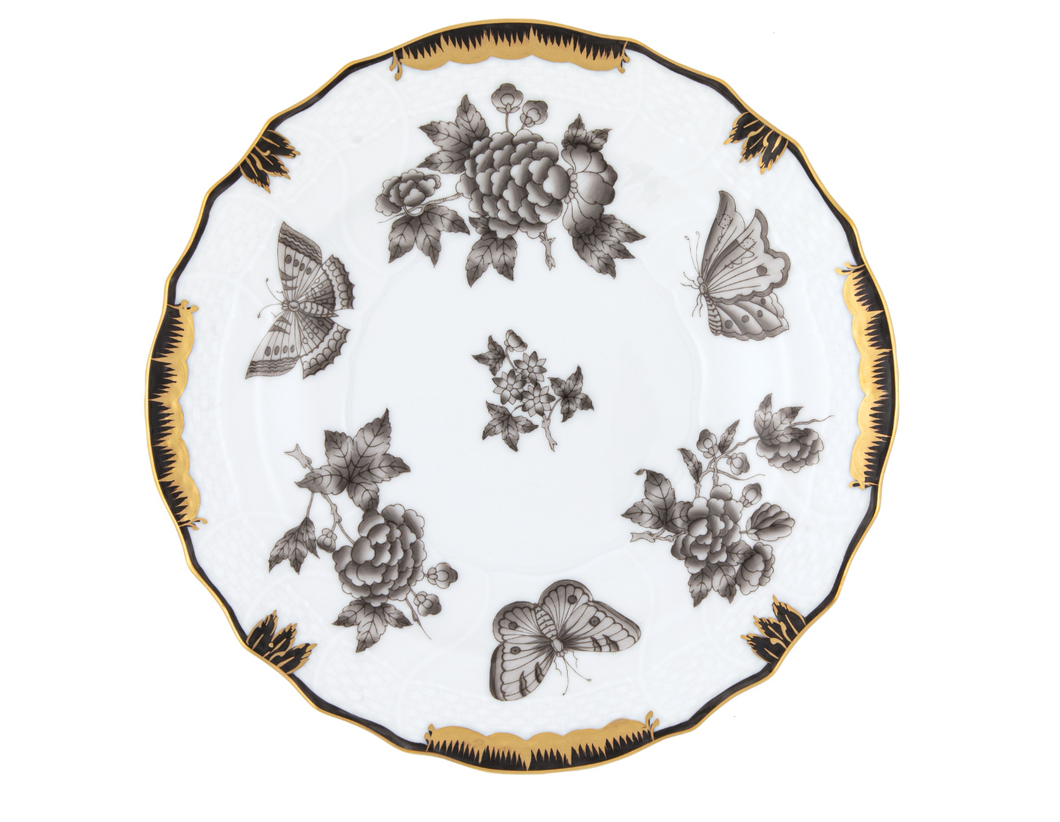 Fortuna Black Salad Plate - Black