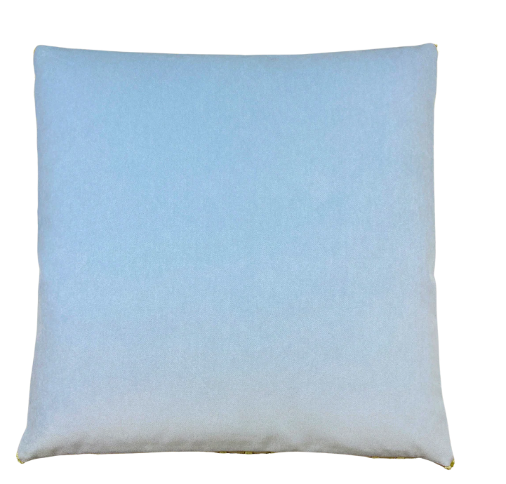 Margot Pillow -Celery/Chambray