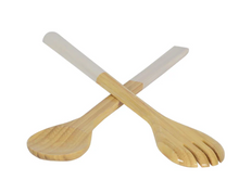 Load image into Gallery viewer, Large Bamboo Salad Servers- 5 Colors Available
