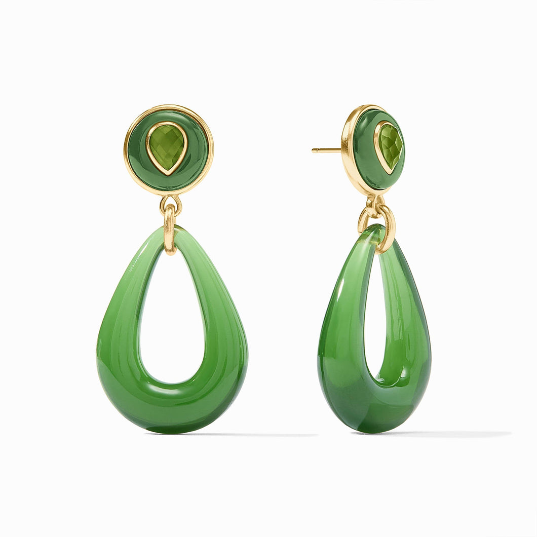 Carnaby Statement Earring - Palmetto Green
