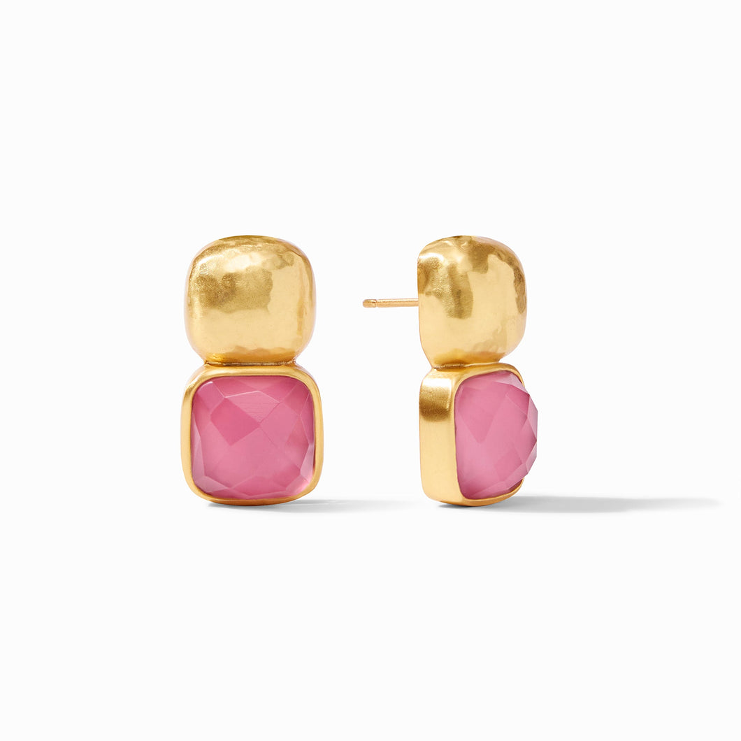 Catalina Earring - Iridescent Peony Pink