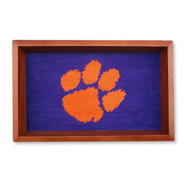 Clemson Valet Tray - Purple