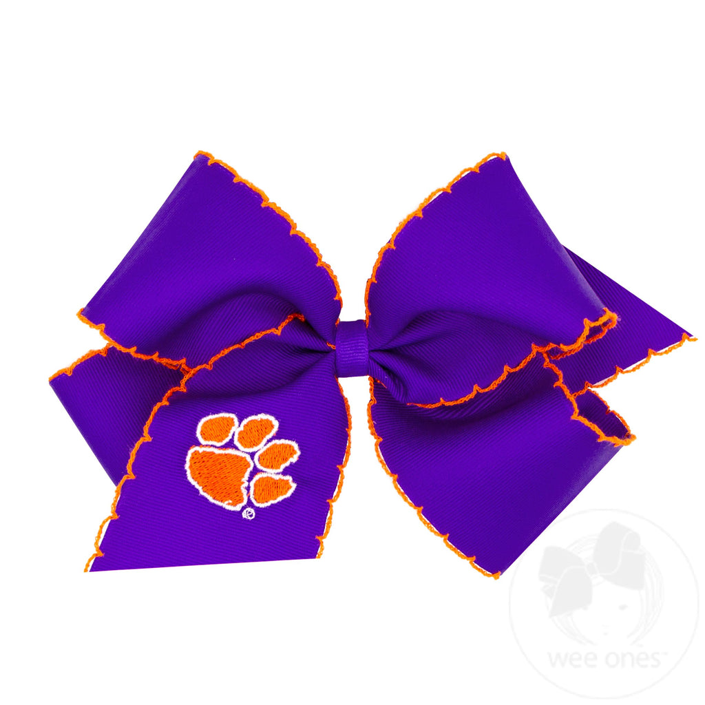 King Grosgrain Hair Bow- Clemson